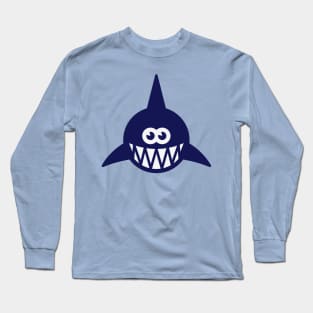 Fish Showing Teeth (Shark / Predator / Carnivore / 2C) Long Sleeve T-Shirt